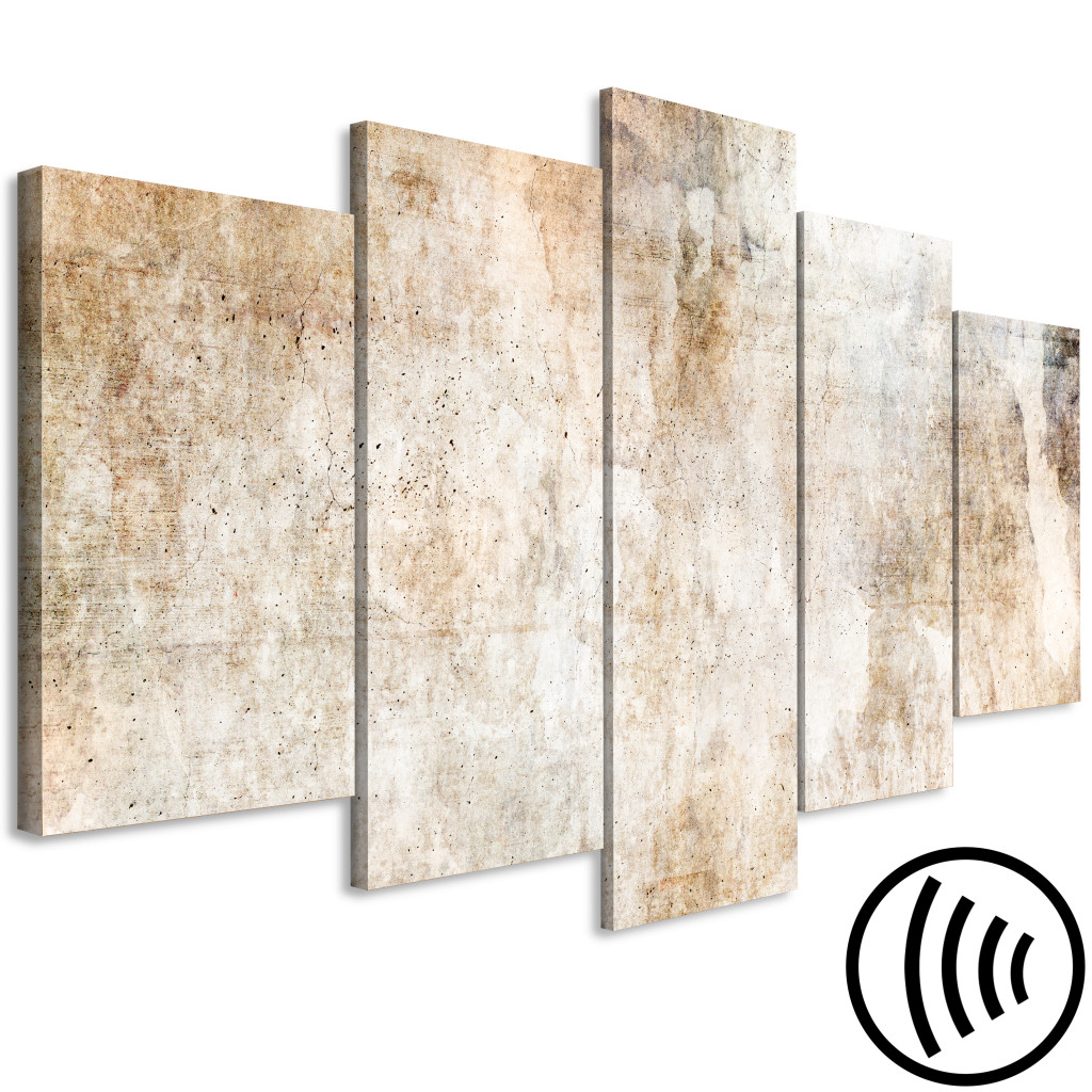Quadro Em Tela Rust Texture - An Abstract Composition In Shades Of Pastel Brown