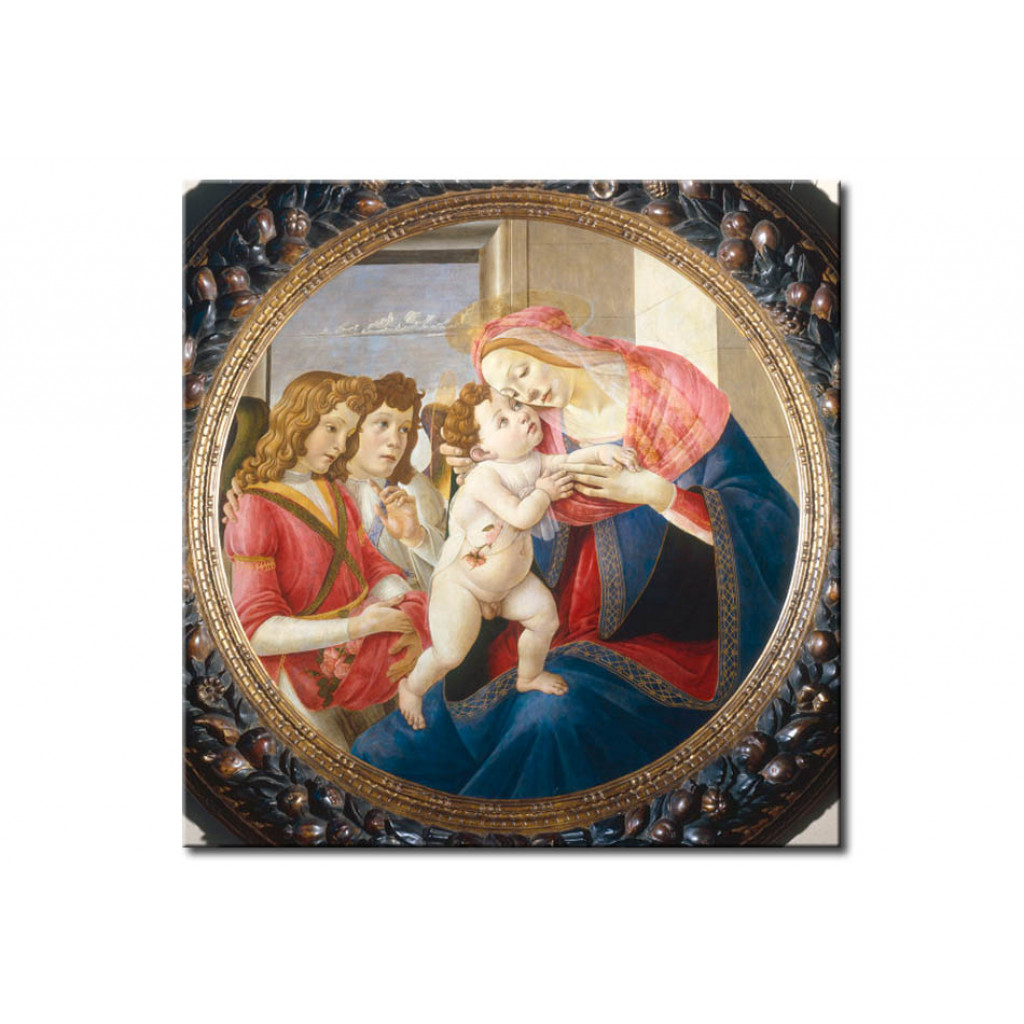 Schilderij  Sandro Botticelli: Madonna And Child With Angels