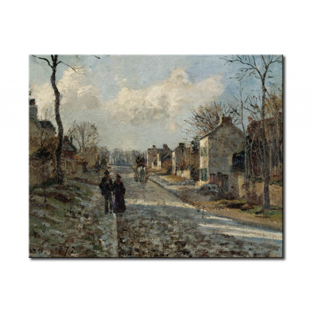 Schilderij  Camille Pissarro: La Route De Louveciennes