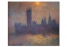 Kunstdruck London, das Parlament, Sonne im Nebel 54827
