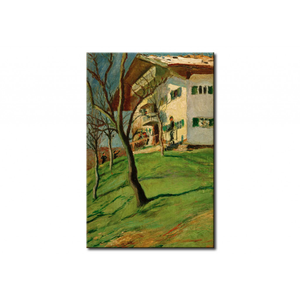 Schilderij  August Macke: Unser Häuschen In Tegernsee