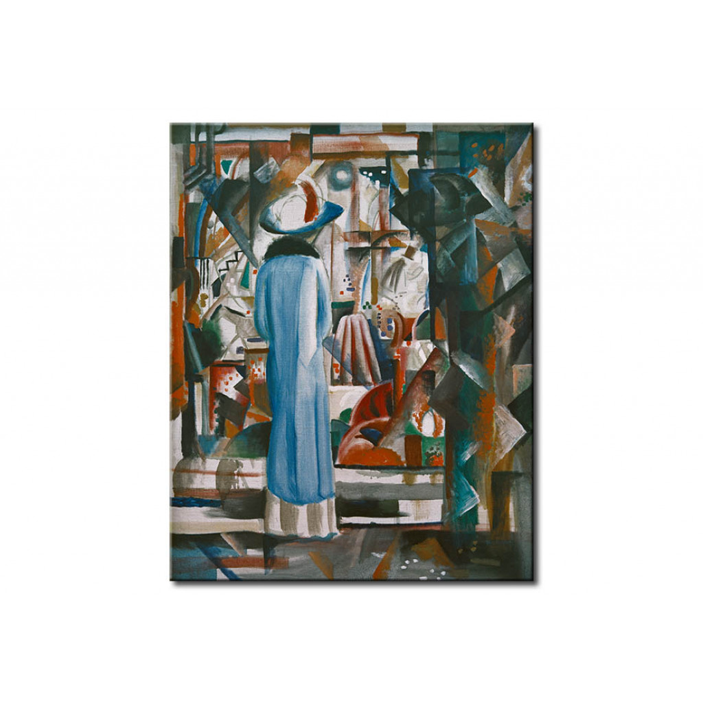 Schilderij  August Macke: Großes Helles Schaufenster