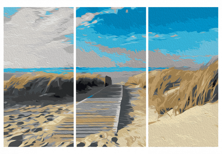 Obraz do malowania po numerach Plaża (błękitne niebo) 107137 additionalImage 7