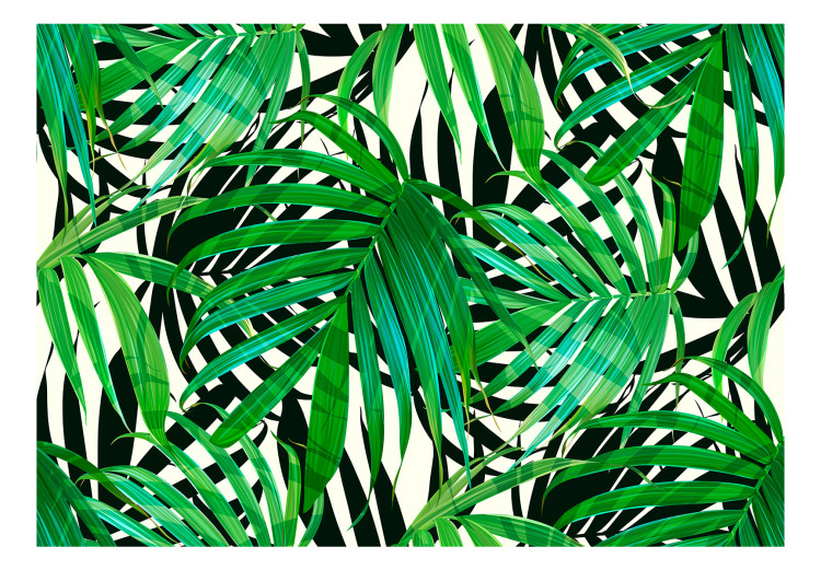 Mural de parede Tropical Leaves 108137 additionalImage 1