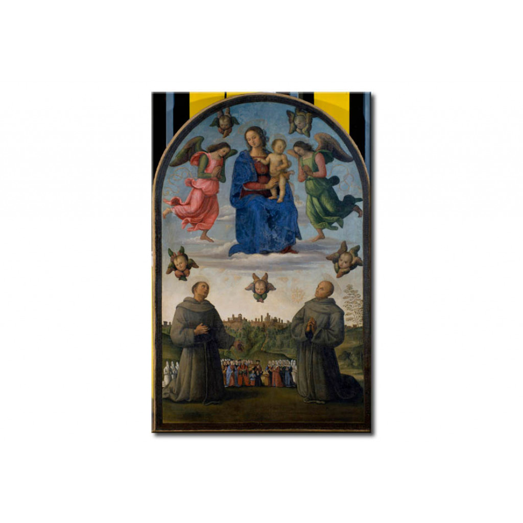 Schilderij  Pietro Perugino: Mary With The Child And Saints