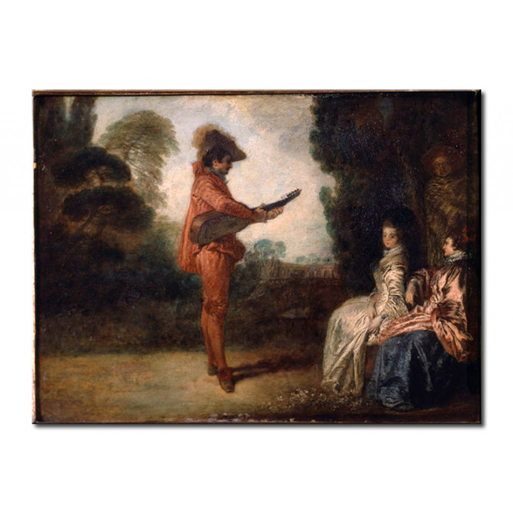 Schilderij  Antoine Watteau: L'Enchanteur