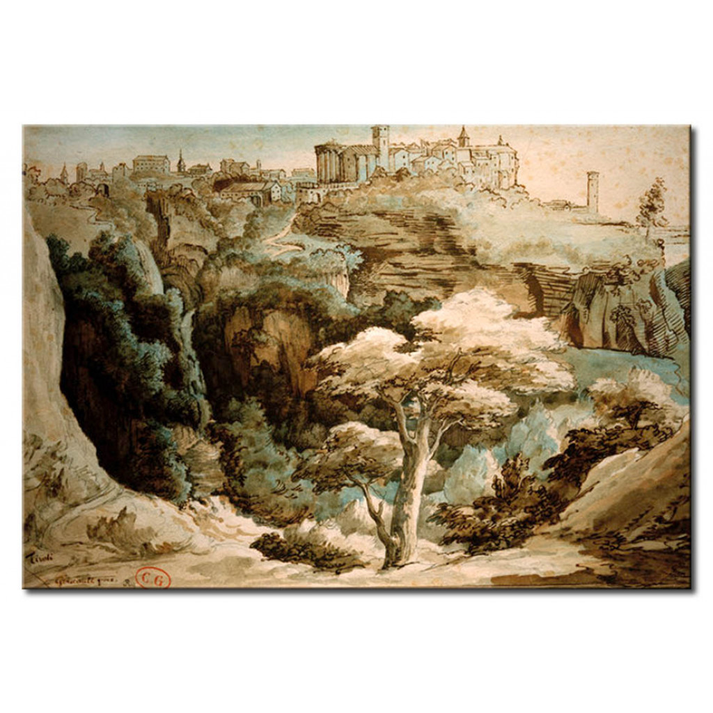 Målning View Of Tivoli