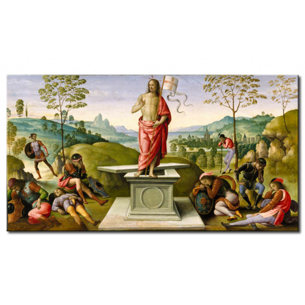 Schilderij  Pietro Perugino: The Resurrection Of Christ