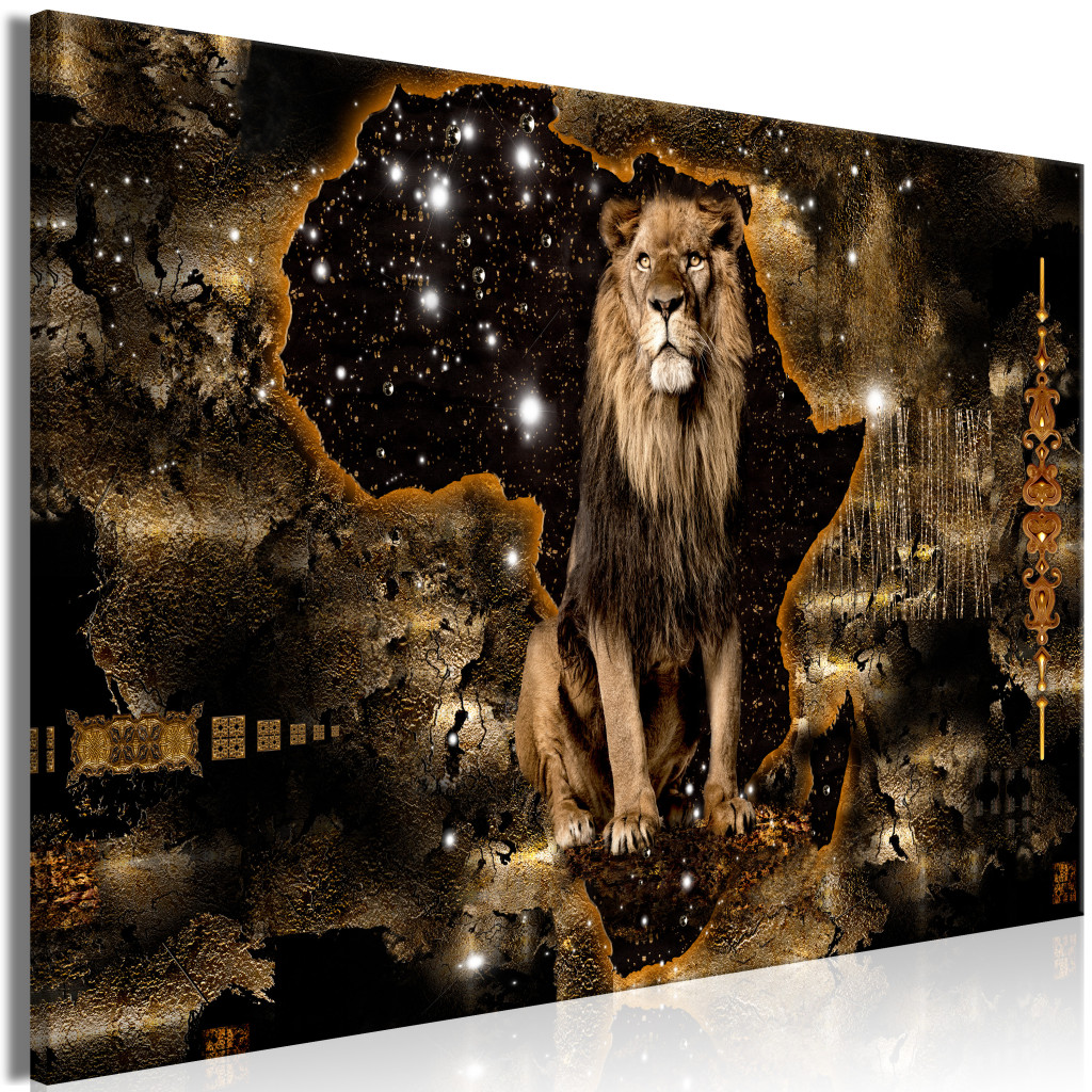 Schilderij Golden Lion [Large Format]