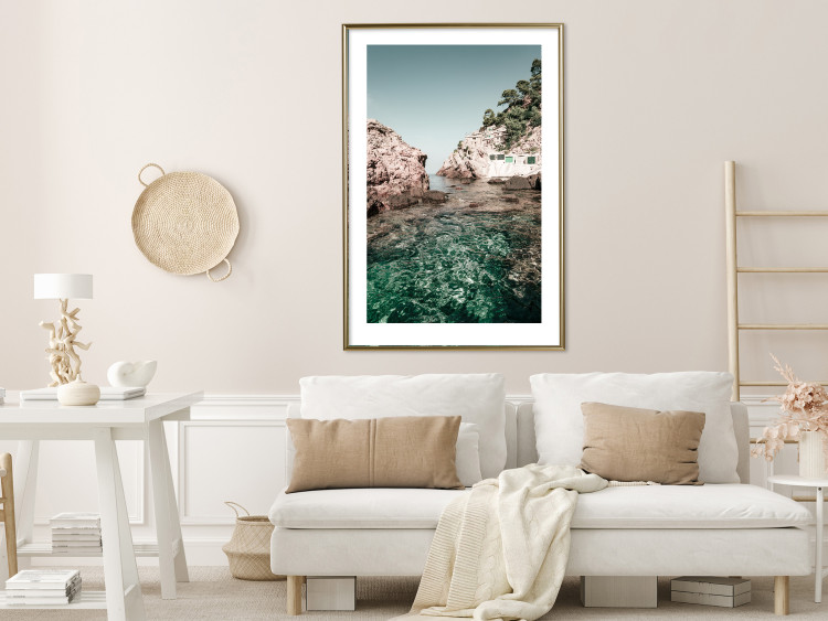 Poster Rocks in the Balearic Islands - Seascape With Houses in the Background 145337 additionalImage 16