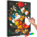 Paint by number Baroque Nature - Sumptuous Bouquet of Colorful Flowers against a Dark Background 147337 additionalThumb 7