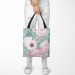 Shoppingväska A floral dream - a pink and green motif inspired by nature 147437 additionalThumb 2