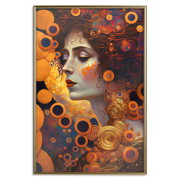 Cartel A Pensive Woman - A Portrait Inspired by the Works of Gustav Klimt 151137 additionalImage 21