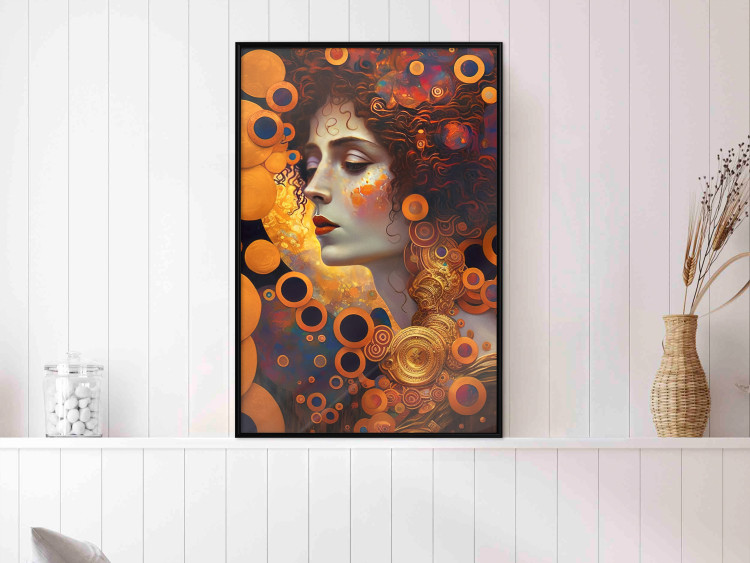 Cartel A Pensive Woman - A Portrait Inspired by the Works of Gustav Klimt 151137 additionalImage 13
