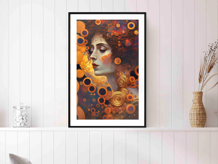 Cartel A Pensive Woman - A Portrait Inspired by the Works of Gustav Klimt 151137 additionalImage 11