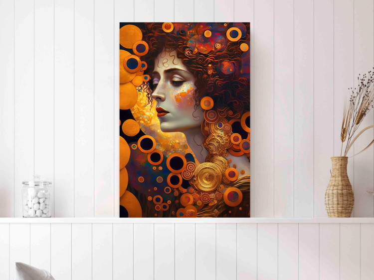 Cartel A Pensive Woman - A Portrait Inspired by the Works of Gustav Klimt 151137 additionalImage 12