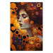 Cartel A Pensive Woman - A Portrait Inspired by the Works of Gustav Klimt 151137