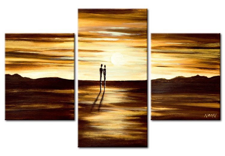 Canvas Print Two of them and sunset 49637
