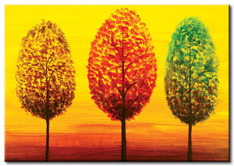 intellectueel rek gekruld Schilderij Bomen van de vier seizoenen - Bomen - Landschappen - Schilderijen