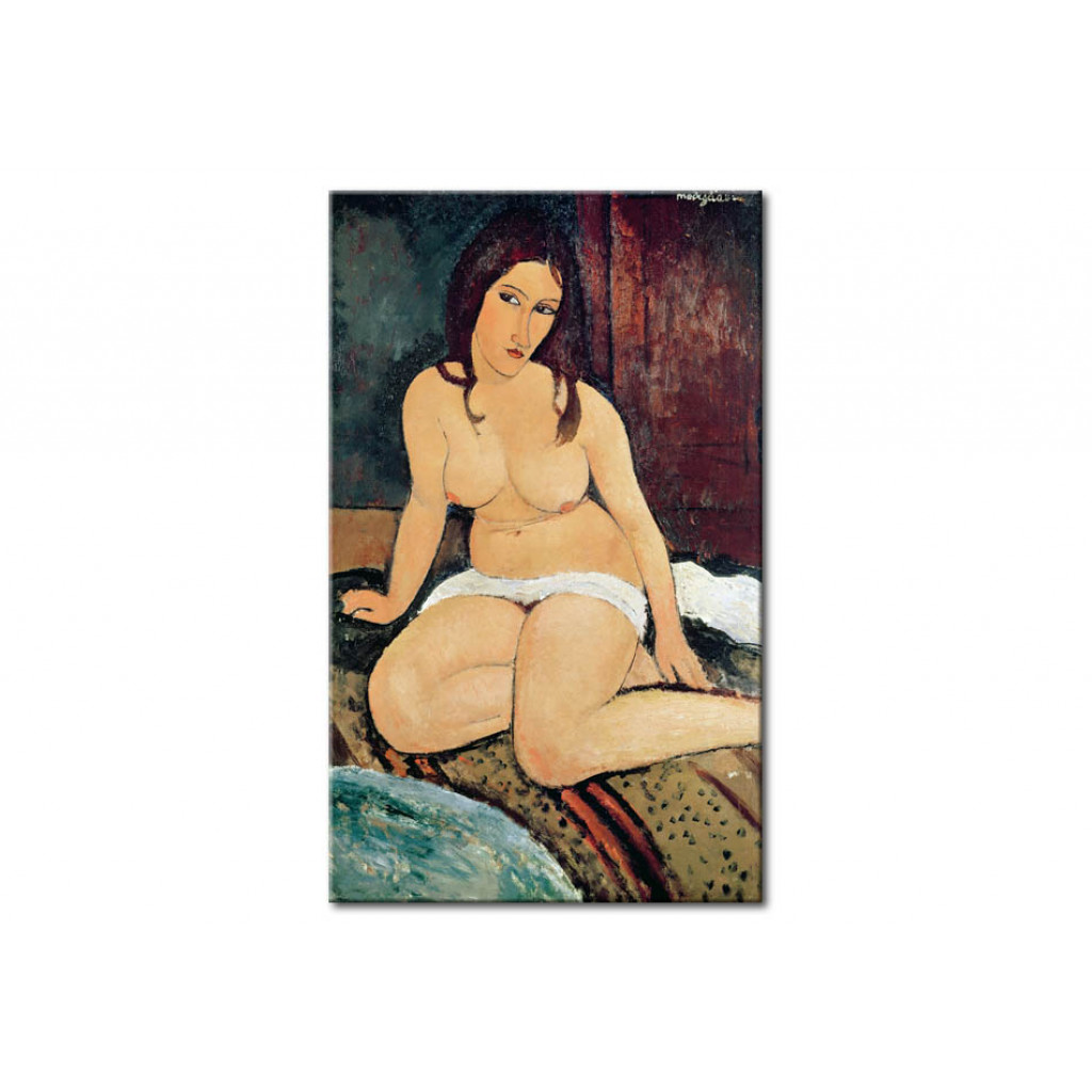 Schilderij  Amedeo Modigliani: Seated Nude