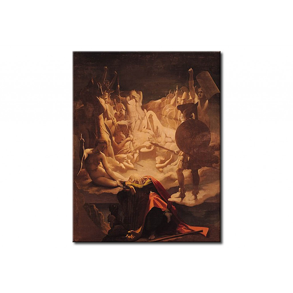 Schilderij  Jean-Auguste-Dominique Ingres: The Dream Of Ossian
