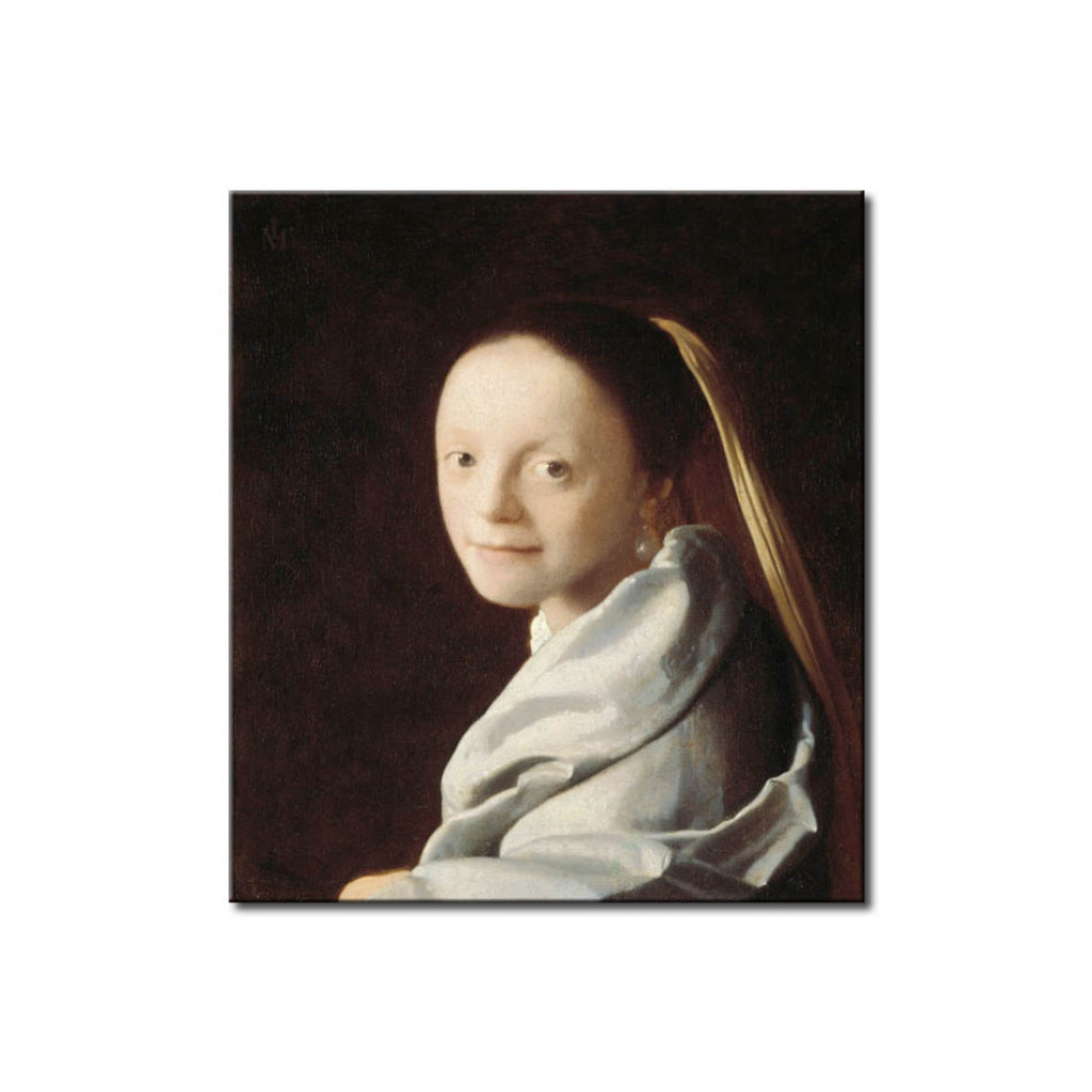 Schilderij  Jan Vermeer: Head Of A Girl