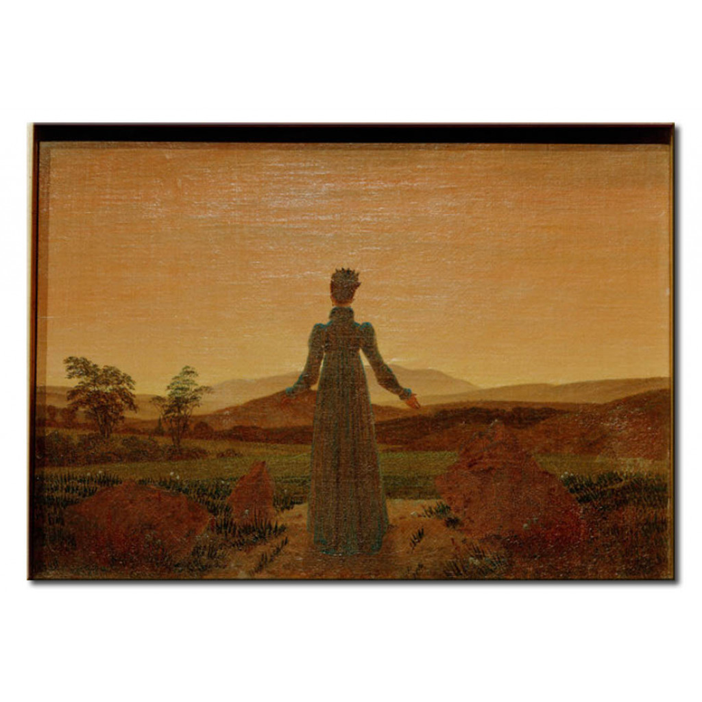 Schilderij  Caspar David Friedrich: Frau In Der Morgensonne