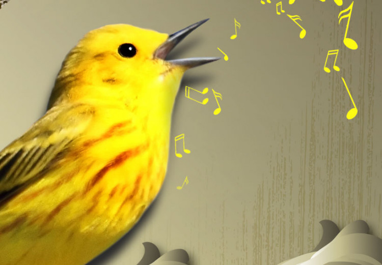 Quadro contemporaneo Canto dell'uccello giallo 56237 additionalImage 5