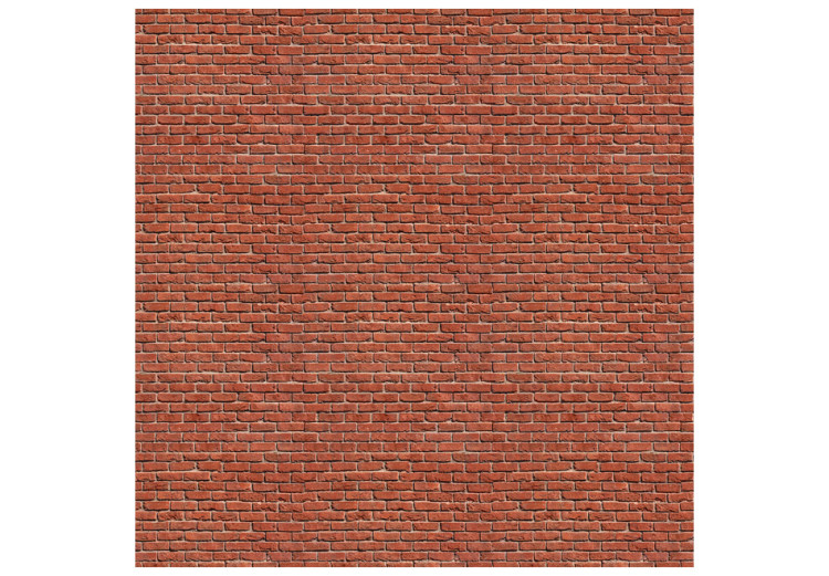 Photo Wallpaper Red brick - red pattern imitating an old brick 60937 additionalImage 1