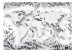 Wall Mural Paper World - World map with graphic motif and words 61837 additionalThumb 1