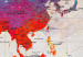 Decoración en corcho World Map: Rainbow Gradient [Cork Map] 96137 additionalThumb 5