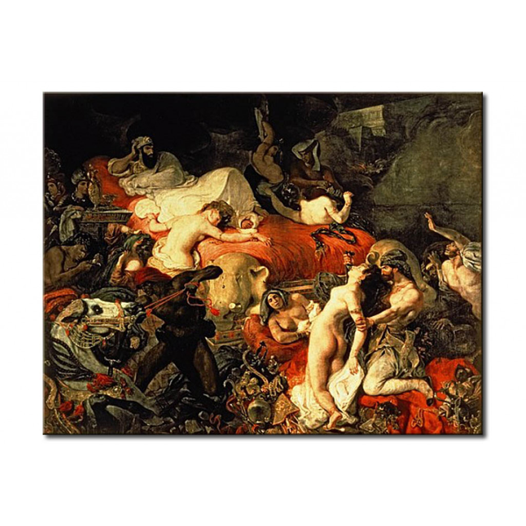 Schilderij  Eugène Delacroix: The Death Of Sardanapalus