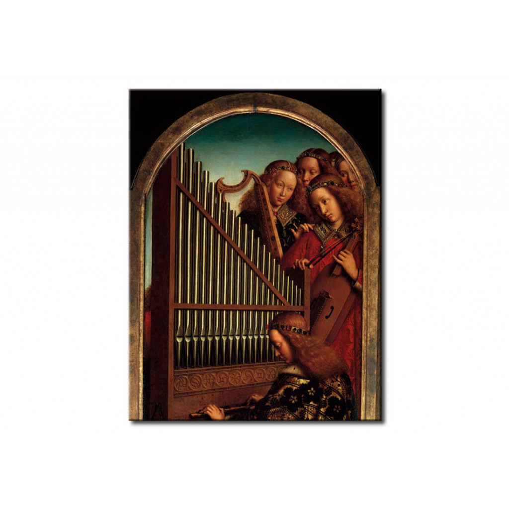 Schilderij  Jan Van Eyck: Angel Concert