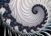 Obraz Kwiat paproci - abstrakcyjny, psychodeliczny wzór na czarnym tle 122747 additionalThumb 4