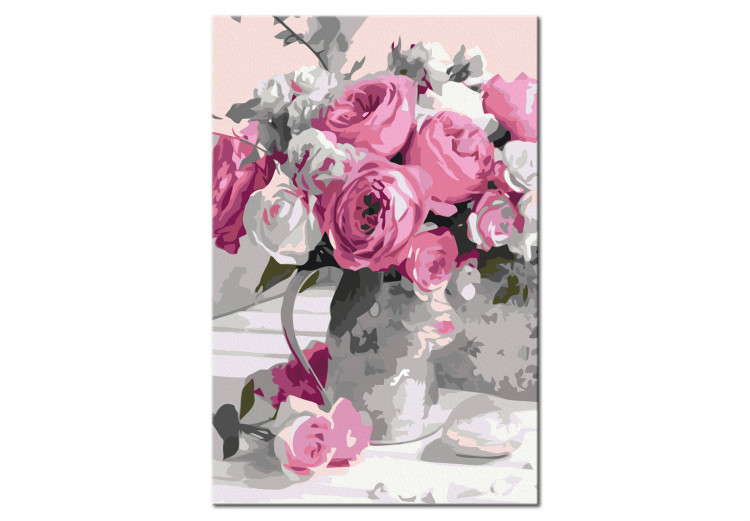 Malen nach Zahlen Bild Pink Bouquet 132047 additionalImage 6