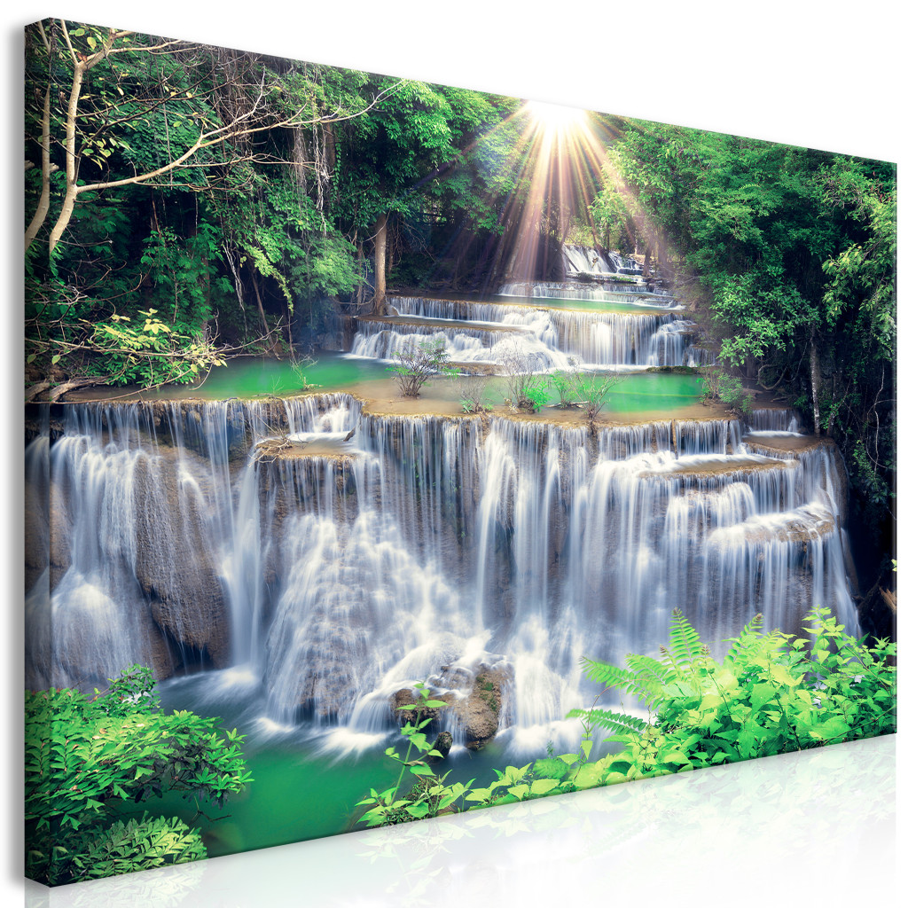 Schilderij Huai Mae Khamin Waterfall, Thailand [Large Format]