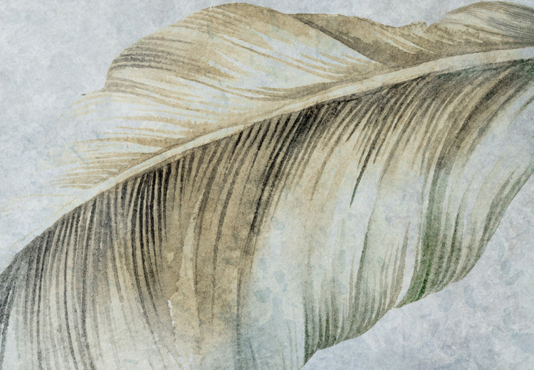 Fotomural decorativo Danza de plumas en el viento - un tema en tonos de gris 138447 additionalImage 3