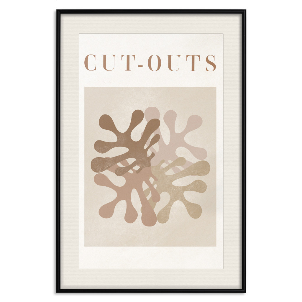 Muur Posters Cutout - Abstract Shapes Resembling Plants