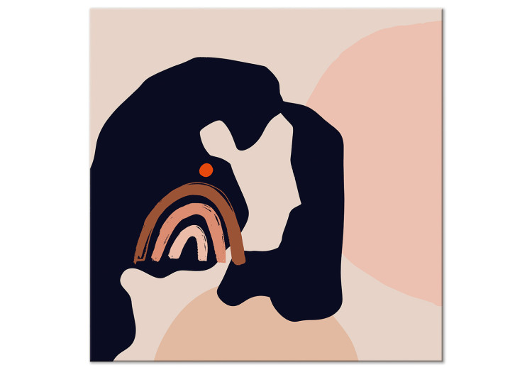 Quadro su tela Abstract Portrait - Image of a Woman in a Graphic Style 149847