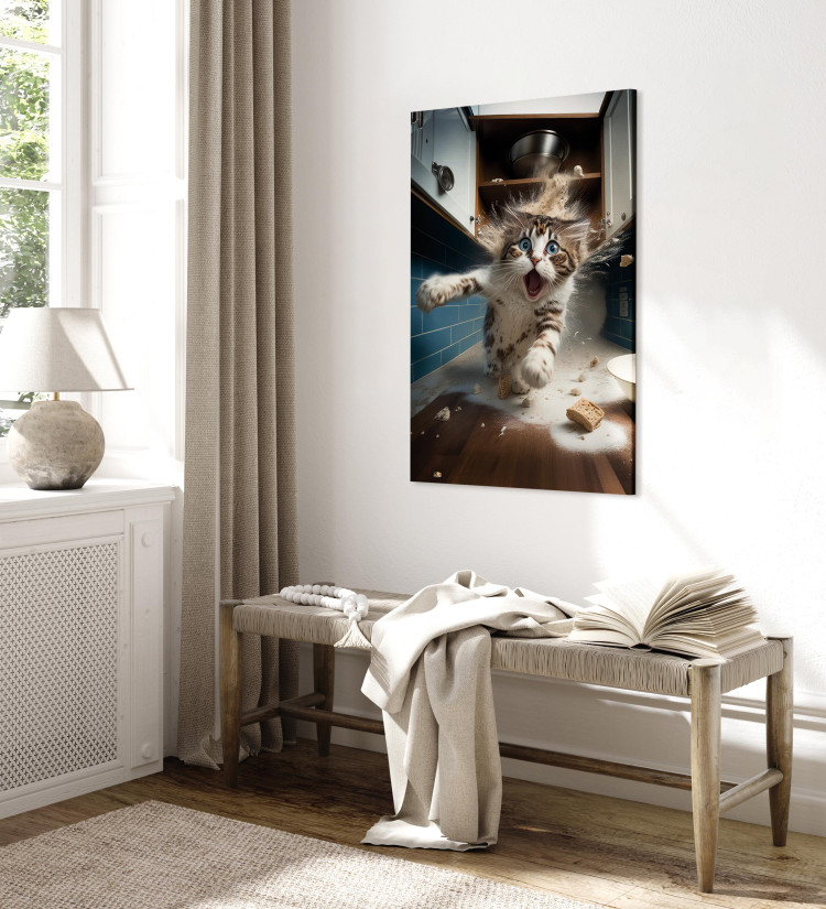 Tavla AI Cat - Animal Escaping From the Kitchen After Breaking Supplies - Vertical 150247 additionalImage 4