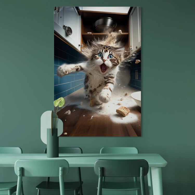 Tavla AI Cat - Animal Escaping From the Kitchen After Breaking Supplies - Vertical 150247 additionalImage 9