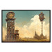 Póster Clocks in a Desert Town - Surreal Brown Composition 151147 additionalThumb 20