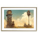 Póster Clocks in a Desert Town - Surreal Brown Composition 151147 additionalThumb 24