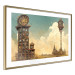 Póster Clocks in a Desert Town - Surreal Brown Composition 151147 additionalThumb 6