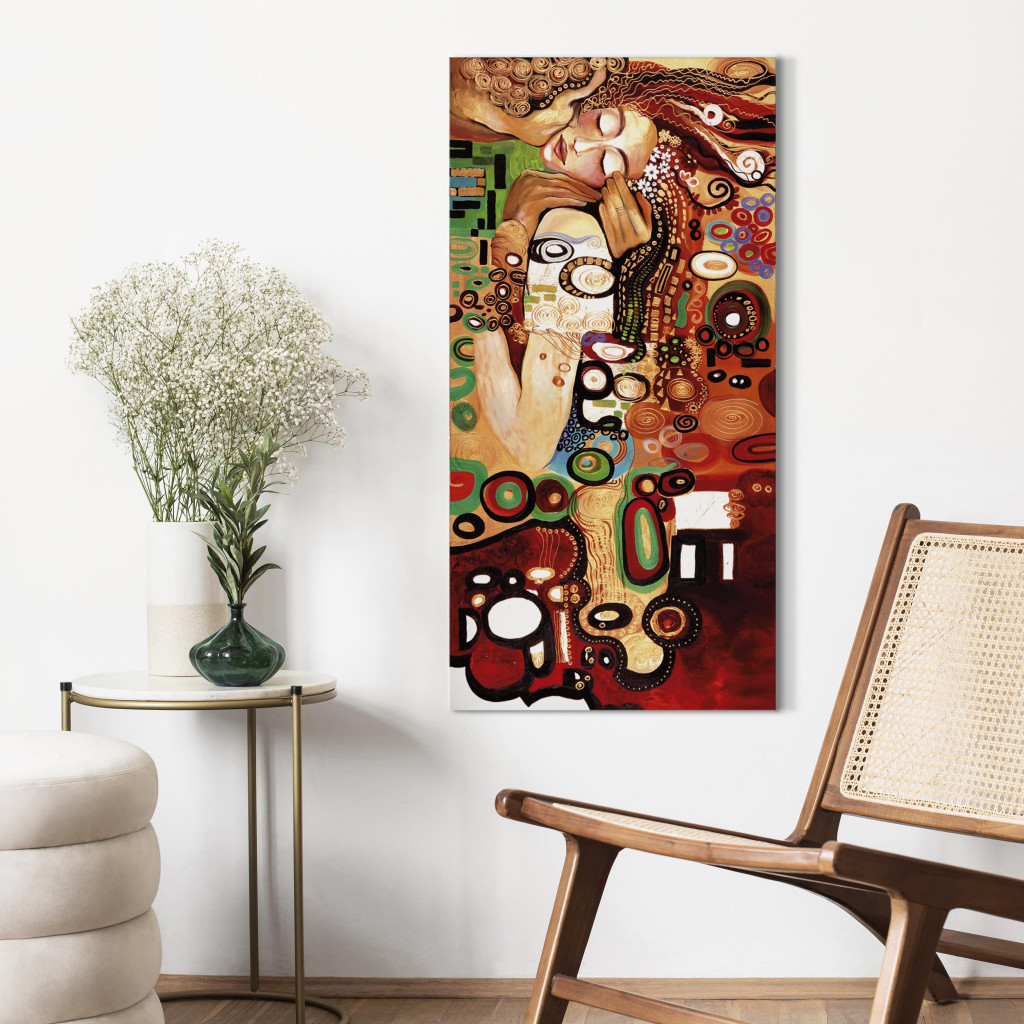 Schilderij  Klimt: Bijzonder Kus