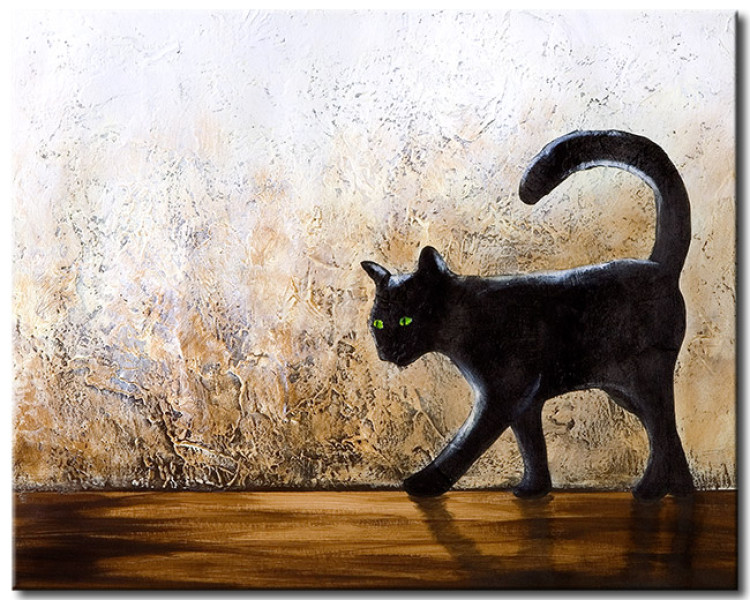 Wandbild Katze mit grünen Augen 49447