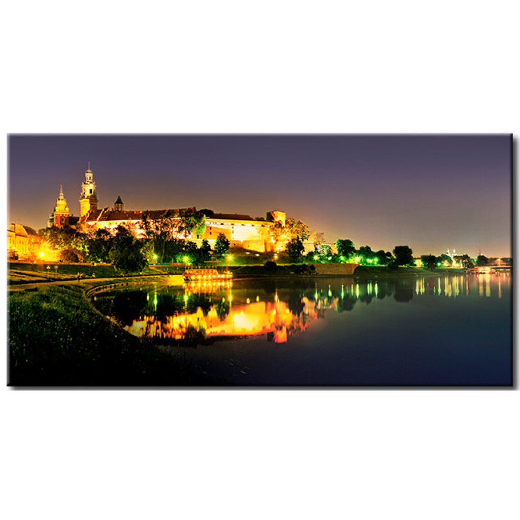 Quadro Em Tela Cracóvia – Wawel à Noite