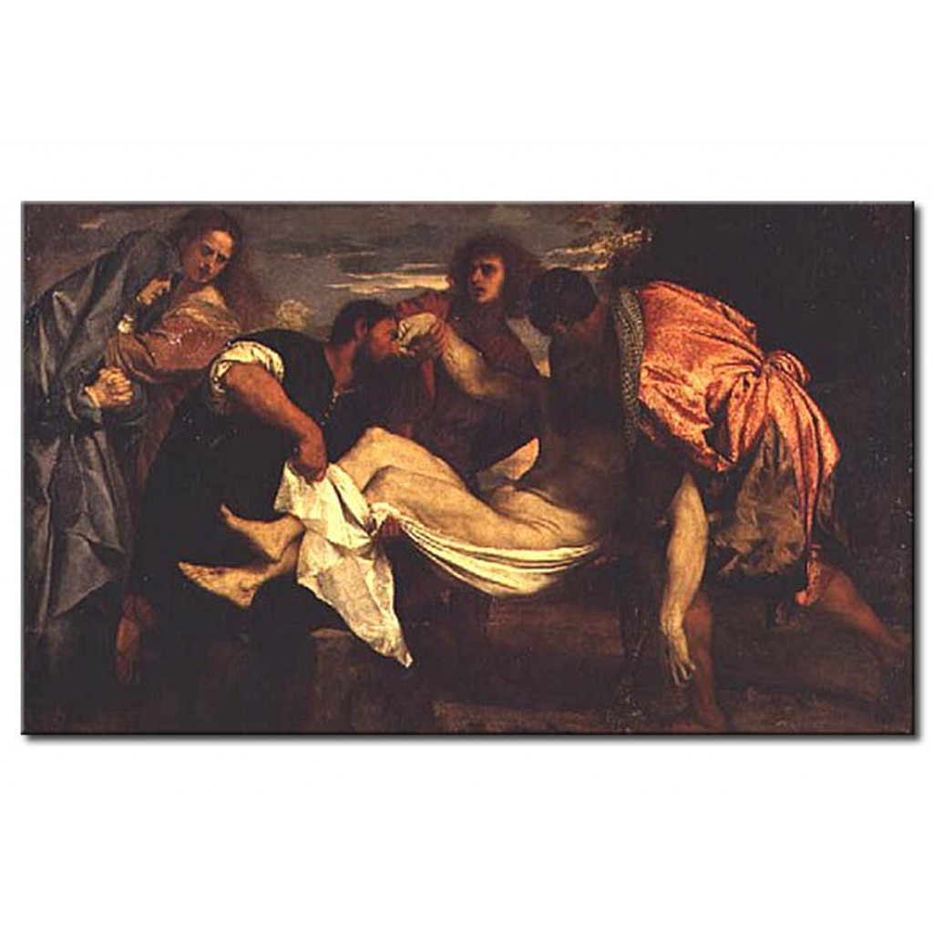 Schilderij  Titiaan: The Entombment Of Christ