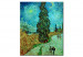 Copie de tableau Cypress contre un ciel étoilé 52247