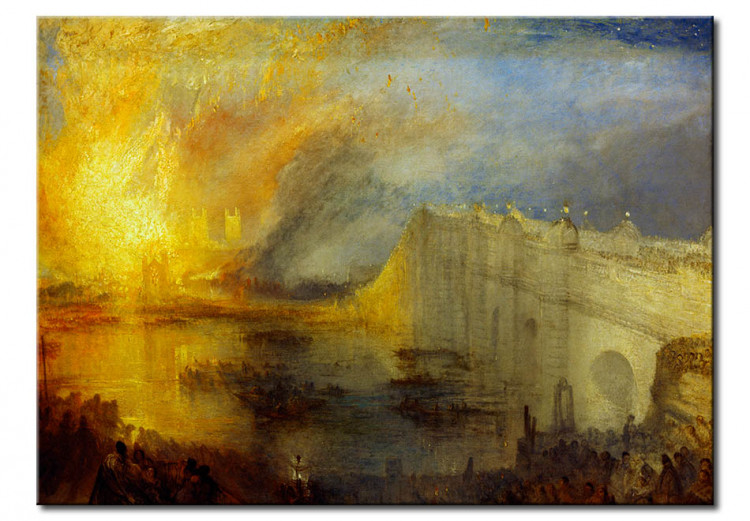 Riproduzione L'incendio del Palazzo dei Lords e Comuni, 16 ottobre 1834 52847